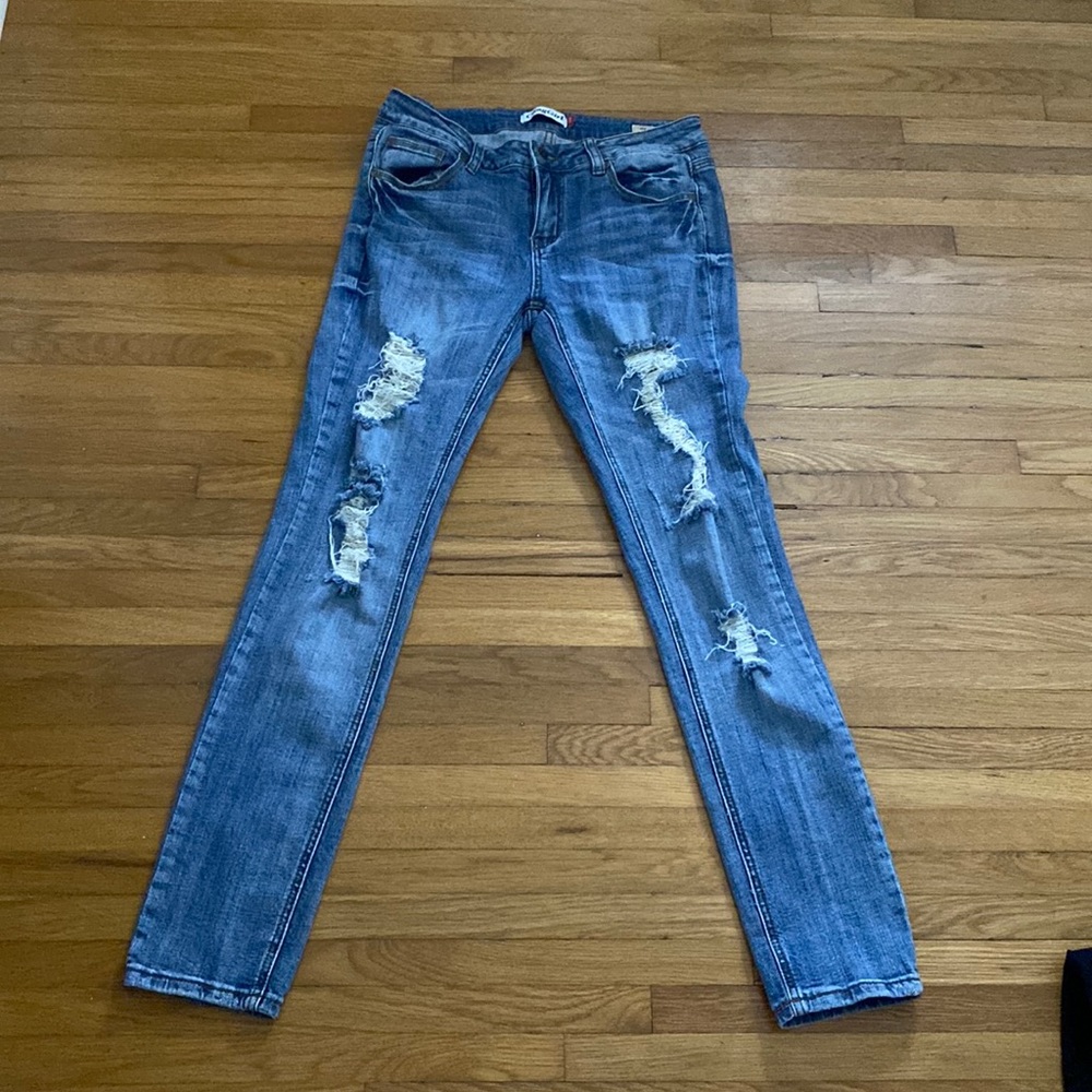 Cling Girl Mid Rise Skinny Jeans